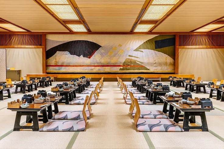 image d’une salle de repas privée de style japonais